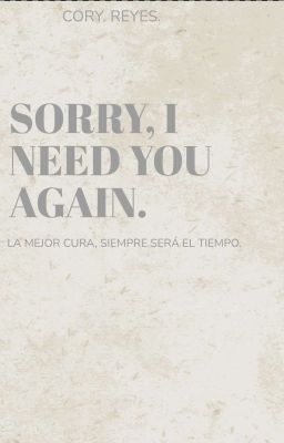 Sorry, i Need you Again.