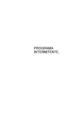 [fanfic] Programa Intermitente